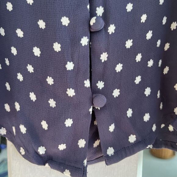 Amuse Society Sz XS Cami Crop Blue White Tie Strap Top Sara Outer Bnaks NWT READ - Picture 12 of 15